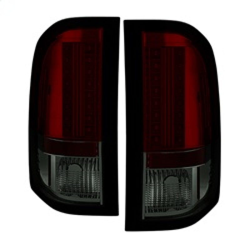 Spyder Chevy Silverado 07-13 LED Tail Lights Red Smoke ALT-YD-CS07-LED-RS-Tail Lights-Deviate Dezigns (DV8DZ9)