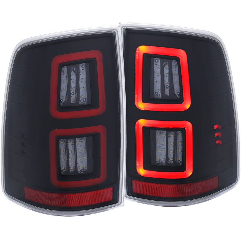 ANZO LED Black 13-17 Dodge Ram 1500/2500/3500 LED Taillights Black-Tail Lights-Deviate Dezigns (DV8DZ9)