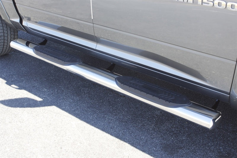 Lund 10-17 Dodge Ram 2500 Crew Cab 6in. Oval Straight SS Nerf Bars - Polished-Nerf Bars-Deviate Dezigns (DV8DZ9)