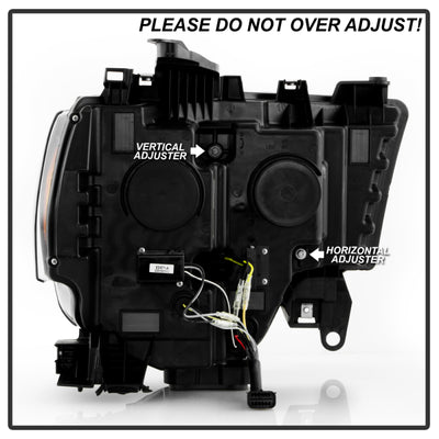 Spyder 19-22 Dodge Ram 2500/3500 (Halogen Model Only) Proj. Headlights (PRO-YD-DR19HDHALAP-SEQ-BK)-Headlights-Deviate Dezigns (DV8DZ9)