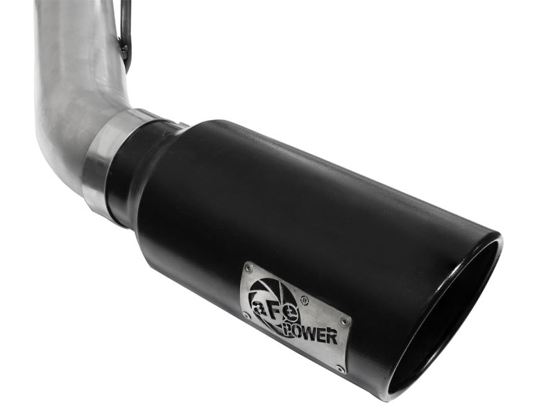 aFe Atlas Exhaust 4in DPF-Back Al Steel 11-14 Ford Diesel Trucks V8-6.7L (td)-DPF Back-Deviate Dezigns (DV8DZ9)