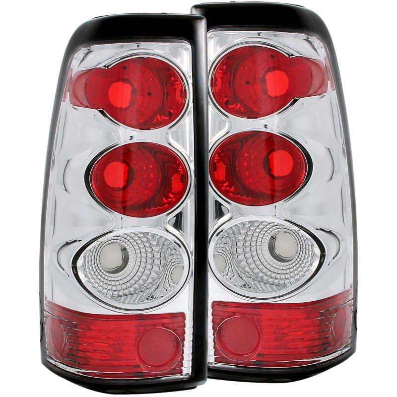 ANZO 2003-2006 Chevrolet Silverado 1500 Taillights Chrome-Tail Lights-Deviate Dezigns (DV8DZ9)