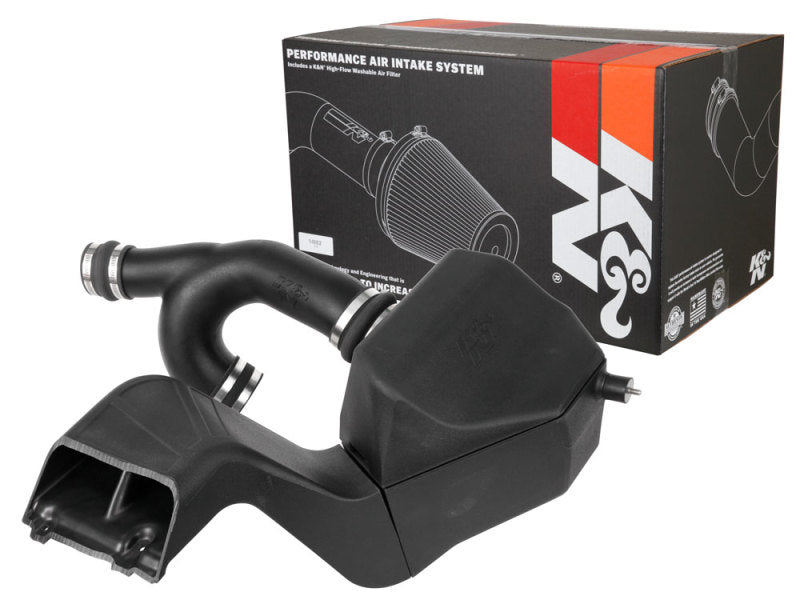 K&N 15-20 Ford F-150 V6 2.7L/3.5L F/I Aircharger Performance Intake-Cold Air Intakes-Deviate Dezigns (DV8DZ9)