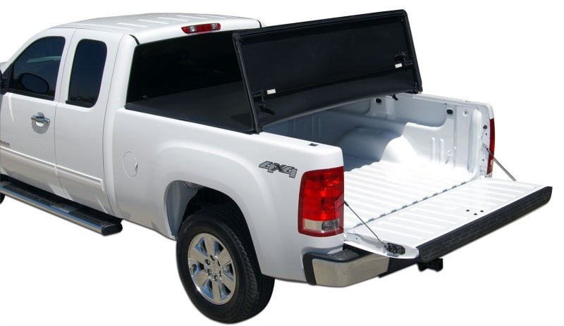 Tonno Pro 04-15 Nissan Titan 5.5ft (Incl 42-498 Utility Track Kit) Tonno Fold Tri-Fold Tonneau Cover-Tonneau Covers - Soft Fold-Deviate Dezigns (DV8DZ9)