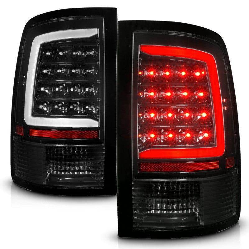 ANZO 09-18 Dodge Ram 1500 Full LED Tailights w/ Sequential Black Housing/Clear Lens-Tail Lights-Deviate Dezigns (DV8DZ9)