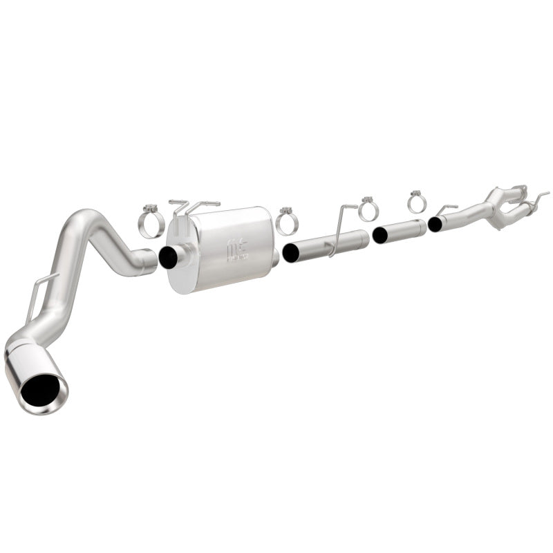 MagnaFlow Sys C/B 11-15 Ford Super Duty F250 6.2L EC CC, SS 3.5in Single Rear Pass Side Ext 5in Tip-Catback-Deviate Dezigns (DV8DZ9)