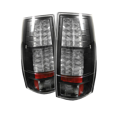 Spyder Chevy Suburban/GMC Yukon/Yukon Denali 07-14 LED Tail Lights Blk ALT-YD-CSUB07-LED-BK-Tail Lights-Deviate Dezigns (DV8DZ9)