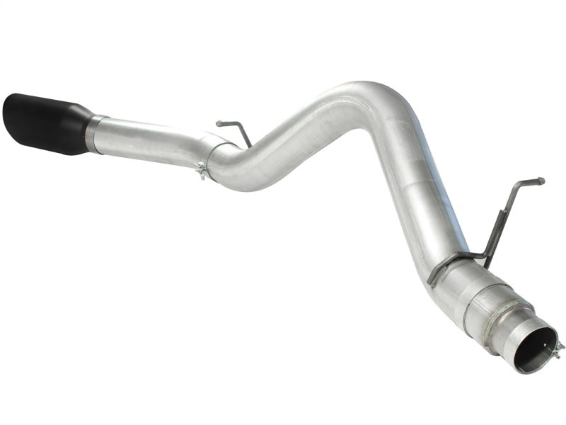 aFe Atlas Exhaust 5in DPF-Back Al Steel 11-13 GM Diesel Trucks V8-6.6L (td) LML (Blk Tip)-DPF Back-Deviate Dezigns (DV8DZ9)