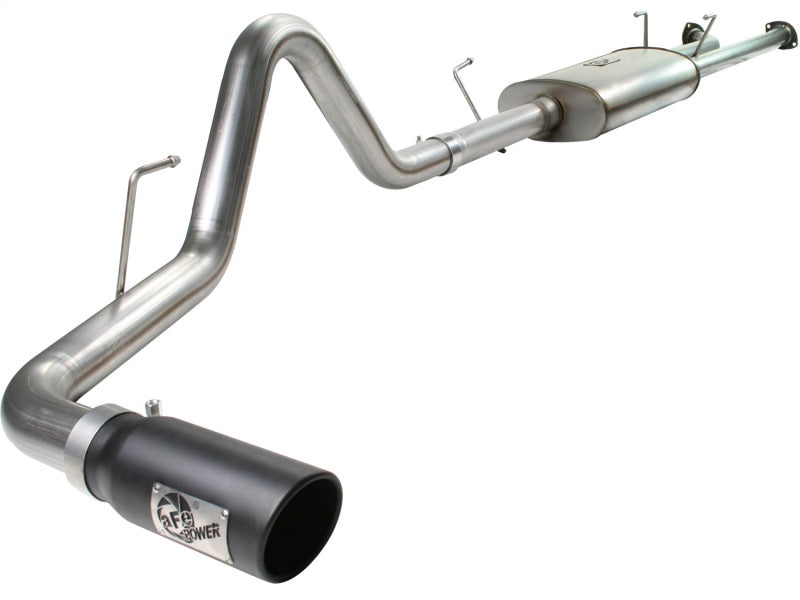 aFe MACHForce XP Exhaust Cat-Back SS-409 07-09 Toyota Tundra V8-5.7L w/ Black Tip-Catback-Deviate Dezigns (DV8DZ9)