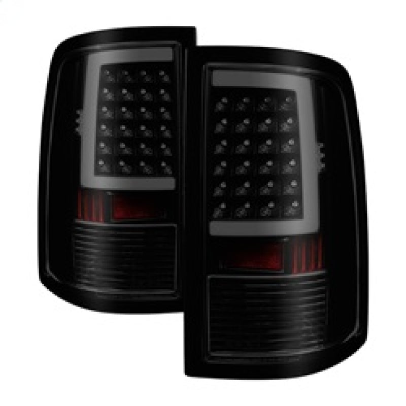 xTune 09-18 Dodge Ram 1500 LED Tail Lights - Black Smoke (ALT-ON-DR09-LBLED-BSM)-Tail Lights-Deviate Dezigns (DV8DZ9)