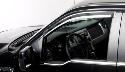 Putco 17-20 Ford SuperDuty - Crew Cab w/ Towing Mirrors (ABS Window Trim) Window Trim Accents-Wind Deflectors-Deviate Dezigns (DV8DZ9)