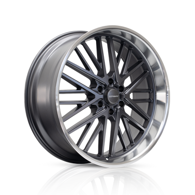 Corsart - Kingpin 6 / 24x10 / 6x135 / ET25 - Matte Gunmetal With Diamond Cut Lip-Wheels-Deviate Dezigns (DV8DZ9)