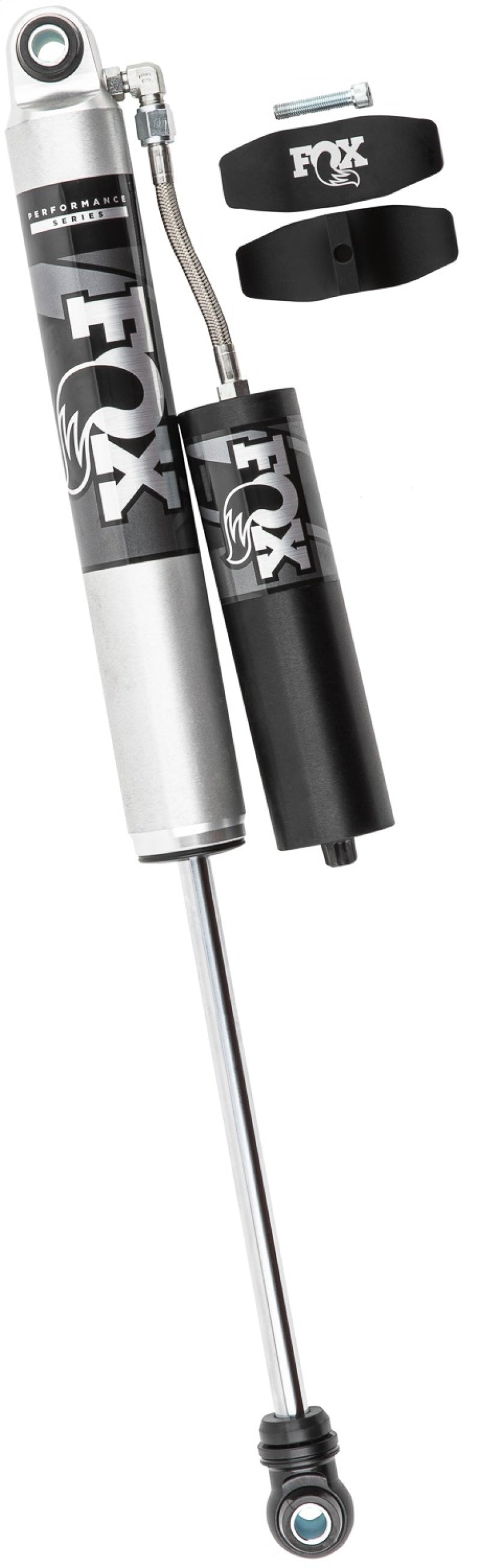 Fox 20+ GM 2500/3500 HD 2.0 Performance Series Smooth Body Reservoir Rear Shock 0-1in Lift-Shocks and Struts-Deviate Dezigns (DV8DZ9)