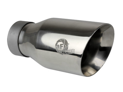 aFe Large Bore-HD 3in 409SS DPF-Back 20-21 GM Trucks L6-3.0L (td) LM2 - Polished Tip-DPF Back-Deviate Dezigns (DV8DZ9)