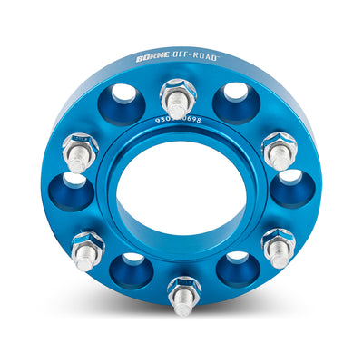Mishimoto Borne Off-Road Wheel Spacers - 6x139.7 - 78.1 - 50mm - M14x1.5 - Blue-Wheel Spacers & Adapters-Deviate Dezigns (DV8DZ9)