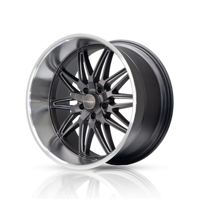 Corsart - Alcatraz / 20x10 / 5x4.75 / ET0 - Matte Gunmetal Milled With Diamond Cut Lip-Wheels-Deviate Dezigns (DV8DZ9)