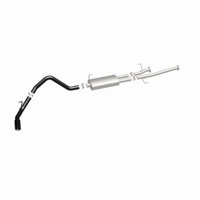 MagnaFlow Cat-Back Exhaust 14-16 Toyota Tundra V8 4.6/5.7L 3in SS Black Tips Single Side Exit-Catback-Deviate Dezigns (DV8DZ9)