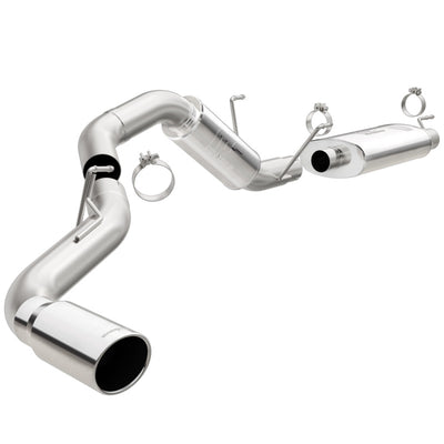 MagnaFlow Cat-Back, SS, 4in, Single Pass Side Rear Exit 5in Tip 14-15 Ram 2500 6.4L V8 CC LB/MC SB-Catback-Deviate Dezigns (DV8DZ9)