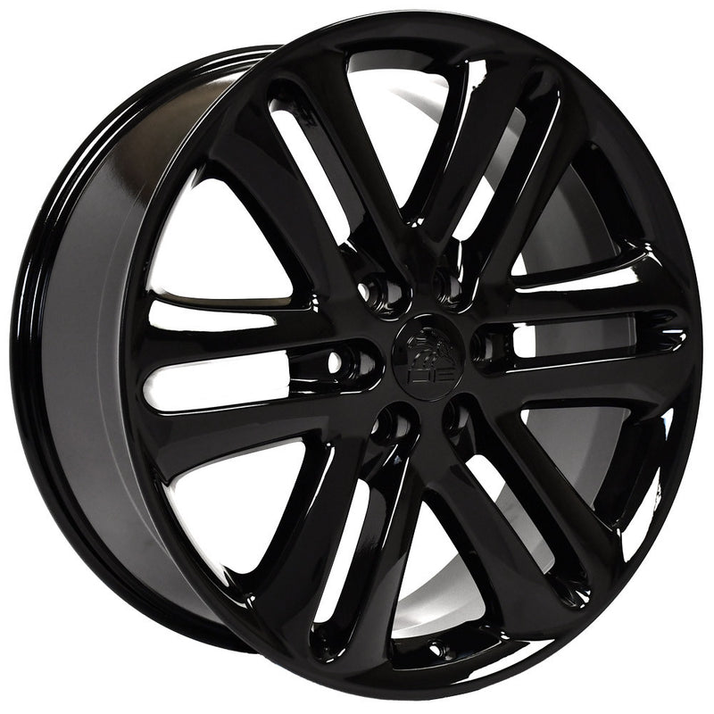 OE Wheels LLC - Ford F150 Limited Replica Wheels FR76 - Gloss Black-Wheels-Deviate Dezigns (DV8DZ9)