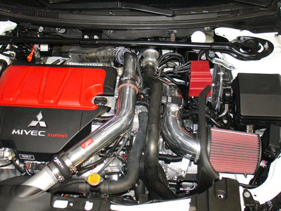 Injen 2008-14 Mitsubishi Evo X 2.0L 4Cyl Polished Short Ram Intake-Cold Air Intakes-Deviate Dezigns (DV8DZ9)