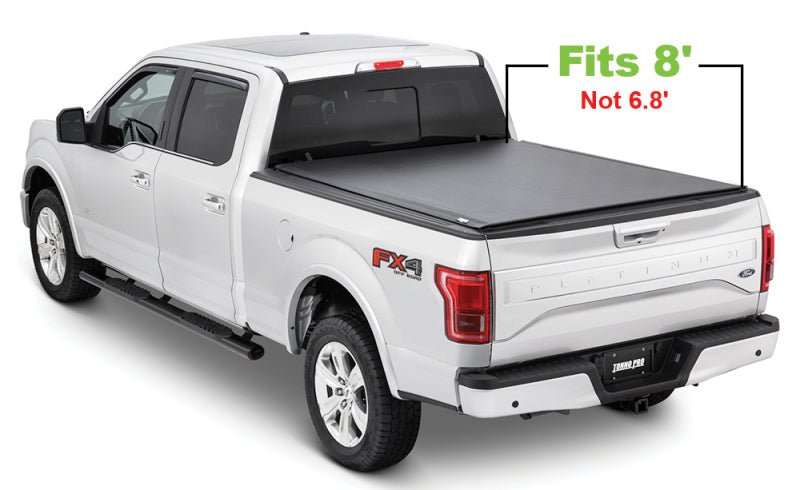 Tonno Pro 08-16 Ford F-250 Super Duty 8ft Fleetside Lo-Roll Tonneau Cover-Tonneau Covers - Roll Up-Deviate Dezigns (DV8DZ9)