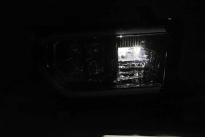 AlphaRex 07-13 Toyota Tundra (w/Lvl Adj) NOVA LED Proj Headlights Plank Alpha Blk w/Seq Signal/RDL-Headlights-Deviate Dezigns (DV8DZ9)