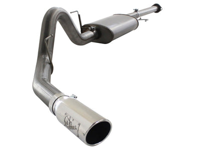 aFe MACHForce XP Exhausts Cat-Back SS 409 EXH Polished CB Ford F-150 11-12 V6-3.5L (tt)-Catback-Deviate Dezigns (DV8DZ9)