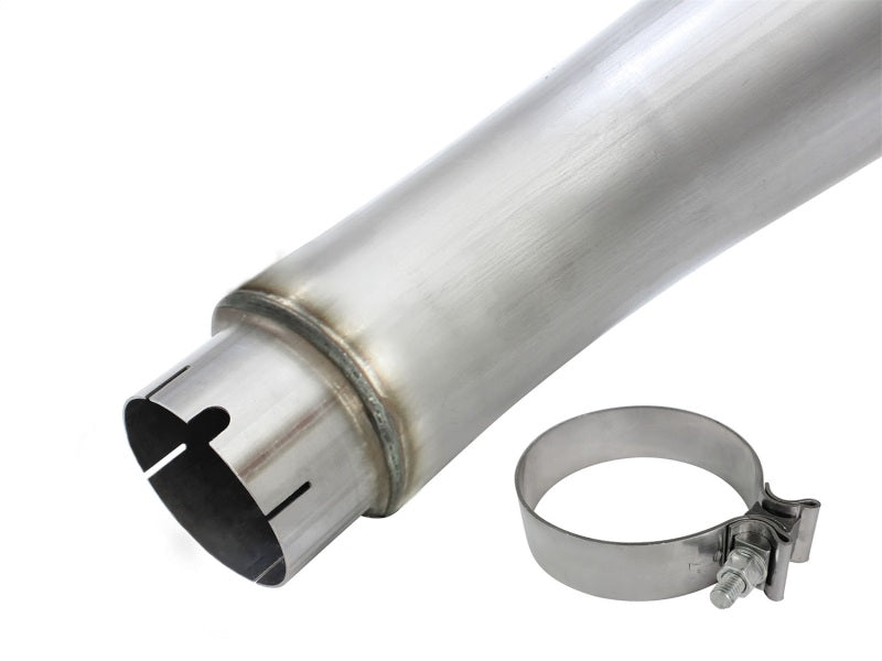aFe MACHForce XP Exhaust Large Bore 5in DPF-Back SS 13-15 Dodge Trucks L6-6.7L (td) *Black Tip-DPF Back-Deviate Dezigns (DV8DZ9)