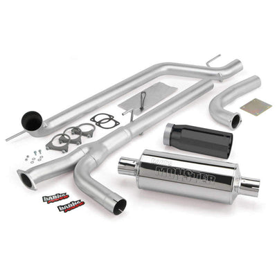 Banks Power 04-14 Nissan 5.6L Titan (All) Monster Exhaust System - SS Single Exhaust w/ Black Tip-Catback-Deviate Dezigns (DV8DZ9)