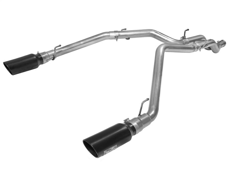 aFe MACHForce XP DPF-Back Exhaust 3in SS w/ 5in Black Tips 2014 Dodge Ram 1500 V6 3.0L EcoDiesel-DPF Back-Deviate Dezigns (DV8DZ9)