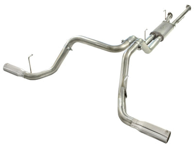 aFe MACHForce XP 2-1/2in to 3in 409 SS Cat-Back Exhaust w/ Polished Tips 10-17 Toyota Tundra V8 5.7L-Catback-Deviate Dezigns (DV8DZ9)