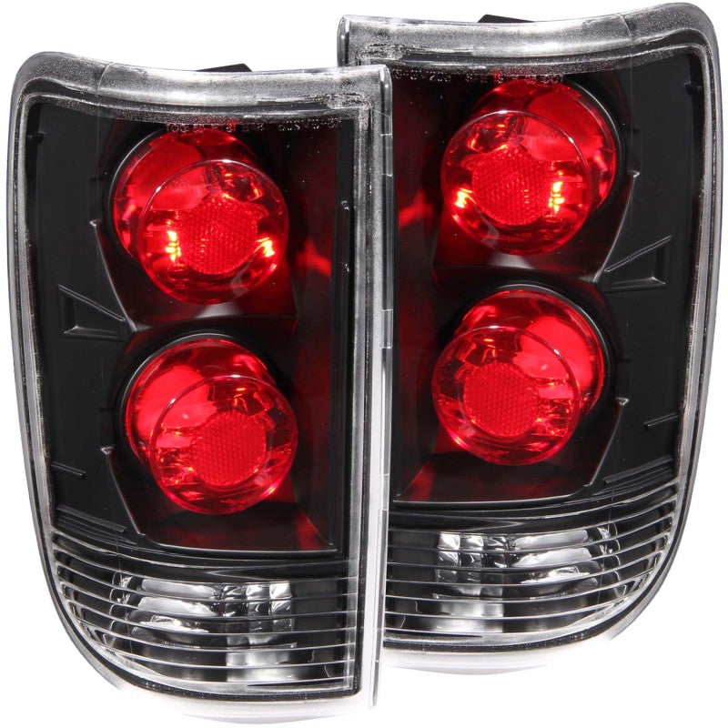 ANZO 1995-2005 Chevrolet Blazer Taillights Dark Smoke-Tail Lights-Deviate Dezigns (DV8DZ9)