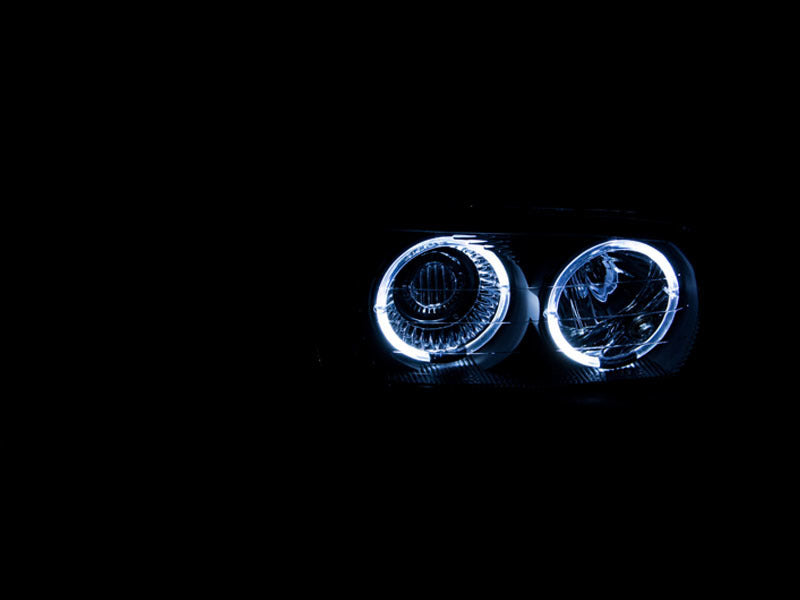 ANZO 1999-2006 Gmc Sierra 1500 Projector Headlights w/ Halo Black-Headlights-Deviate Dezigns (DV8DZ9)