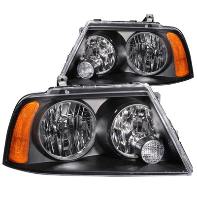 ANZO 2003-2006 Lincoln Navigator Crystal Headlights Black-Headlights-Deviate Dezigns (DV8DZ9)