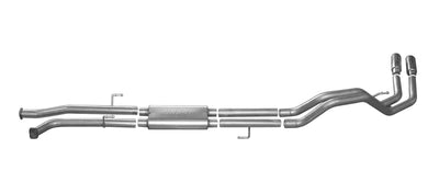 Gibson 10-19 Toyota Tundra SR5 4.6L 2.5in Cat-Back Dual Sport Exhaust - Aluminized-Catback-Deviate Dezigns (DV8DZ9)