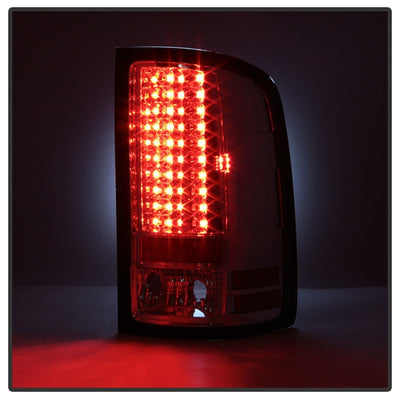 Spyder GMC Sierra 07-13 (Not fit 3500 Dually 4 Rear Wheels)LED Tail Lights Chrome ALT-YD-GS07-LED-C-Tail Lights-Deviate Dezigns (DV8DZ9)