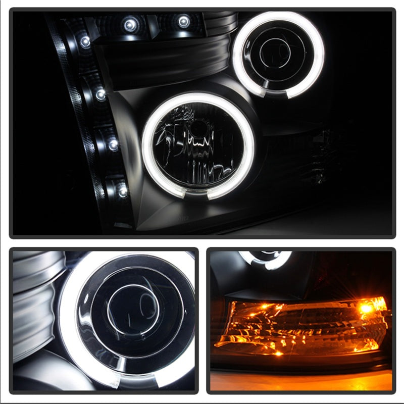 Spyder Dodge Ram 1500 09-14 Projector Headlights Halogen- CCFL Halo LED - Blk PRO-YD-DR09-CCFL-BK-Headlights-Deviate Dezigns (DV8DZ9)