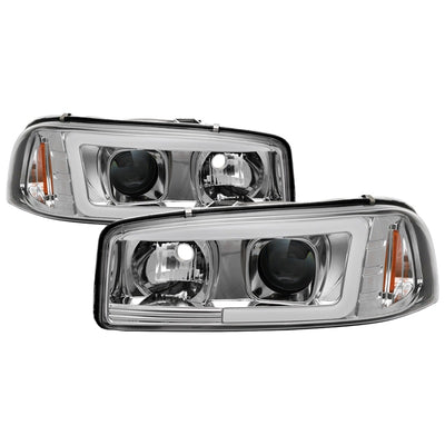 Spyder GMC Sierra 1500/2500/3500 99-06 V2 Projector Headlights - DRL - Chrome PRO-YD-CDE00V2-LB-C-Headlights-Deviate Dezigns (DV8DZ9)