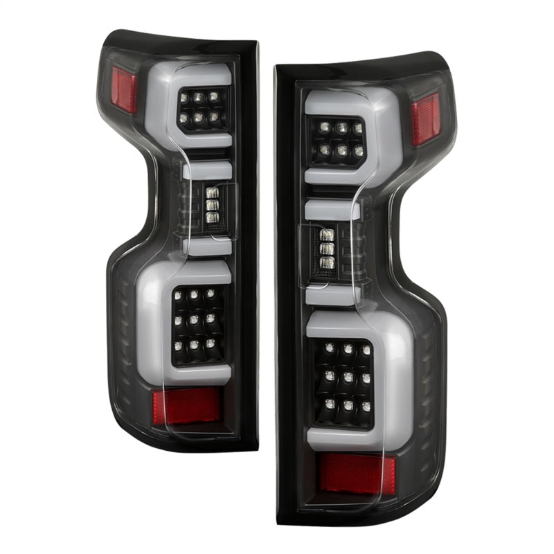 Spyder Chevy Silverado 19-20 LED Tail Light Black ALT-YD-CS19HAL-BK-Tail Lights-Deviate Dezigns (DV8DZ9)