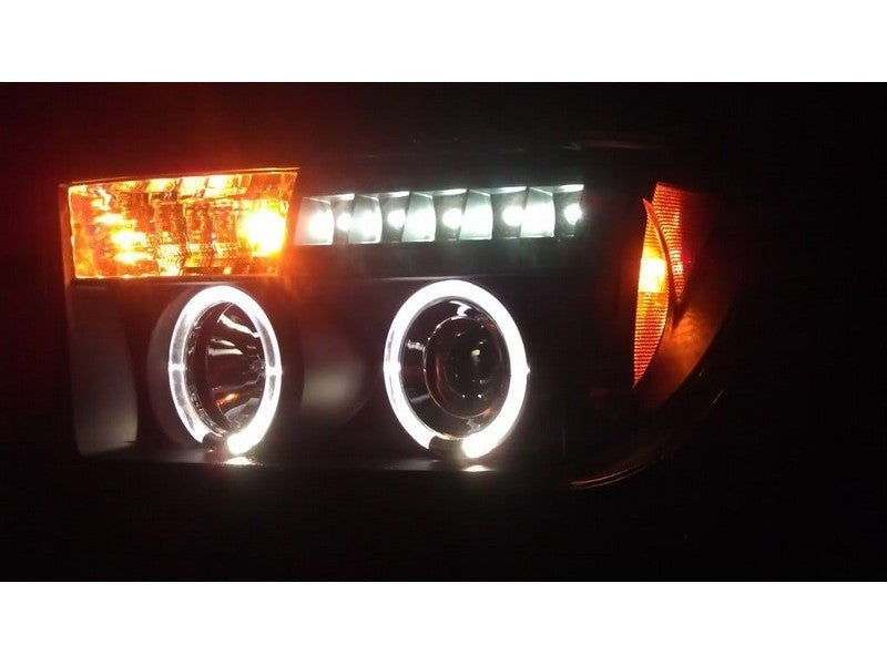 Spyder Toyota Tundra 07-133 Projector Headlights LED Halo LED Blk PRO-YD-TTU07-HL-BK-Headlights-Deviate Dezigns (DV8DZ9)