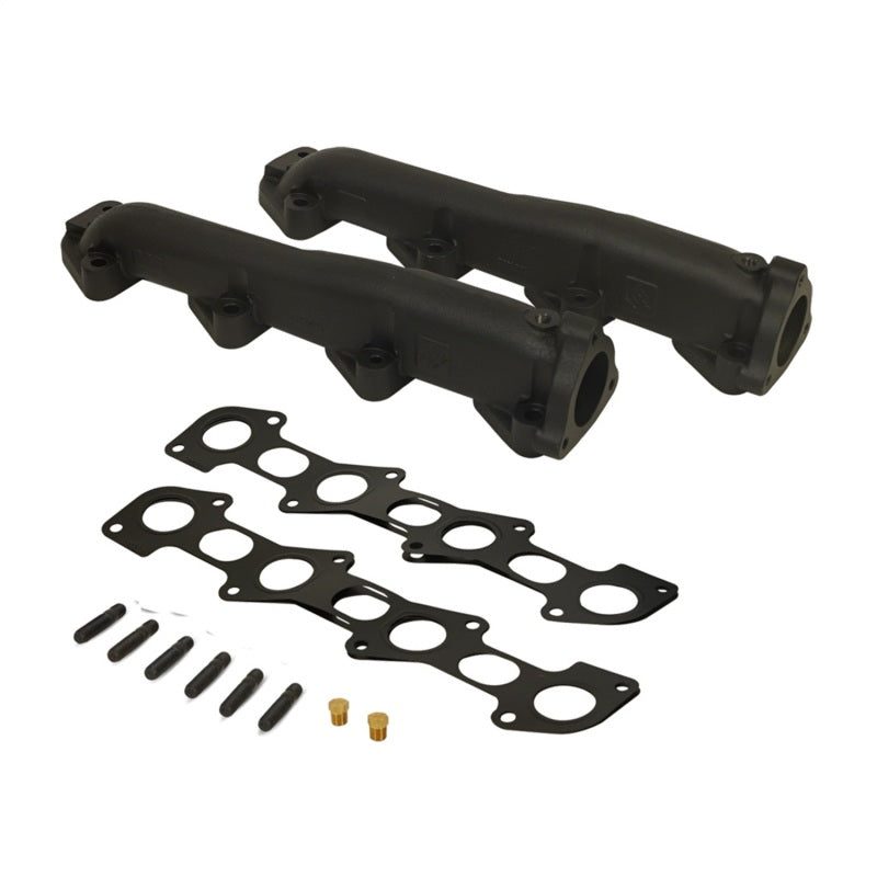 BD Diesel 08-10 Ford F-250/F-350/F-450/F-550 Powerstroke 6.4L Up Pipes Kit w/Manifold Set-Connecting Pipes-Deviate Dezigns (DV8DZ9)