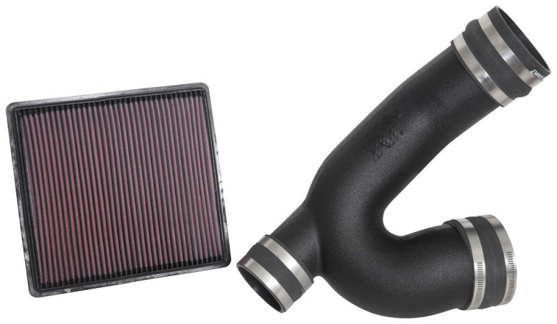 K&N 18-19 Ford F-150 EcoBoost V6-3.5L F/I Performance Air Intake System-Cold Air Intakes-Deviate Dezigns (DV8DZ9)