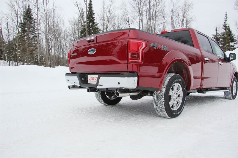 MBRP 2015 Ford F-150 5.0L 3in Cat Back Dual Split Rear Exit AL Exhaust System-Catback-Deviate Dezigns (DV8DZ9)