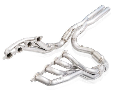 Stainless Works 2019+ Chevrolet Silverado 5.3/6.2 Catted Headers 1-7/8in Primaries 3in Leads X-Pipe-Headers & Manifolds-Deviate Dezigns (DV8DZ9)