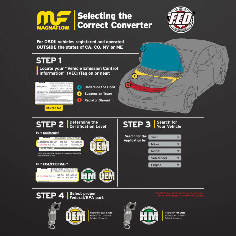 Magnaflow Conv DF 07-08 Tundra 5.7L P/S-Catalytic Converter Direct Fit-Deviate Dezigns (DV8DZ9)