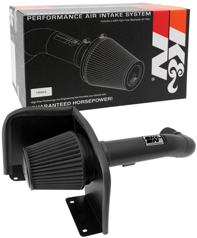 K&N 09-13 Chevy Silverado 1500/Avalanche/Suburban / 09-13 GMC Yukon Black Perf Intake Kit-Cold Air Intakes-Deviate Dezigns (DV8DZ9)