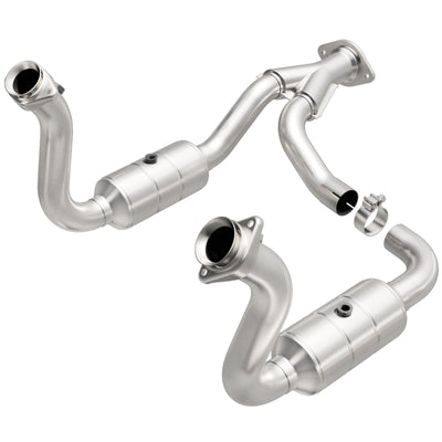 Magnaflow Conv DF 08-10 Ford F-250/F-250 SD/F-350/F-350 SD 5.4L/6.8L / F-450 SD 6.8L Y-Pipe Assembly-Catalytic Converter Direct Fit-Deviate Dezigns (DV8DZ9)