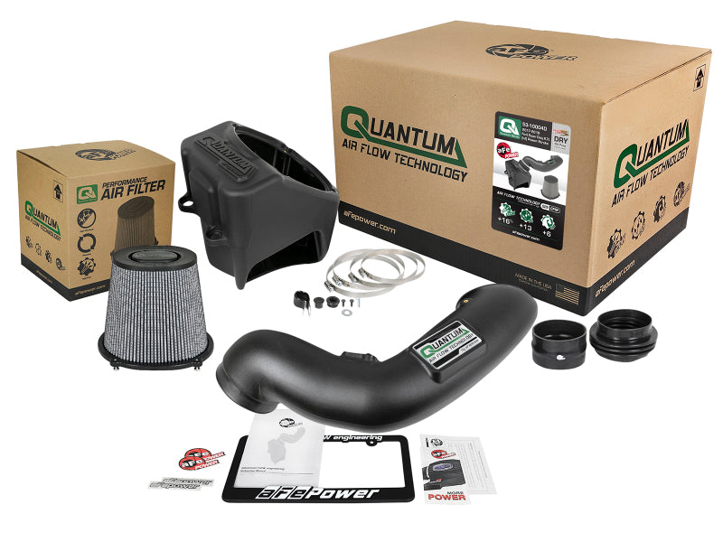 aFe Quantum Pro DRY S Cold Air Intake System 17-18 Ford PowerStroke V8 6.7L (td)-Cold Air Intakes-Deviate Dezigns (DV8DZ9)