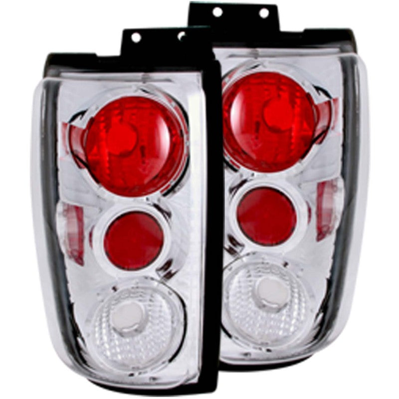 ANZO 1997-2002 Ford Expedition Taillights Chrome-Tail Lights-Deviate Dezigns (DV8DZ9)