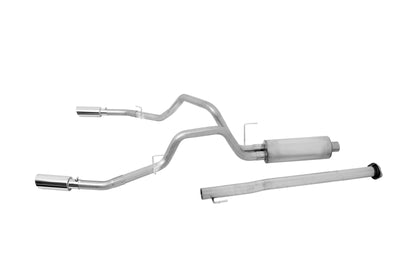 Gibson 15-19 Ford F-150 King Ranch 5.0L 3in/2.5in Cat-Back Dual Split Exhaust - Stainless-Catback-Deviate Dezigns (DV8DZ9)